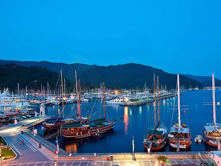 Marmaris Marina Area Is A Popular Vibrant And Bustling District
