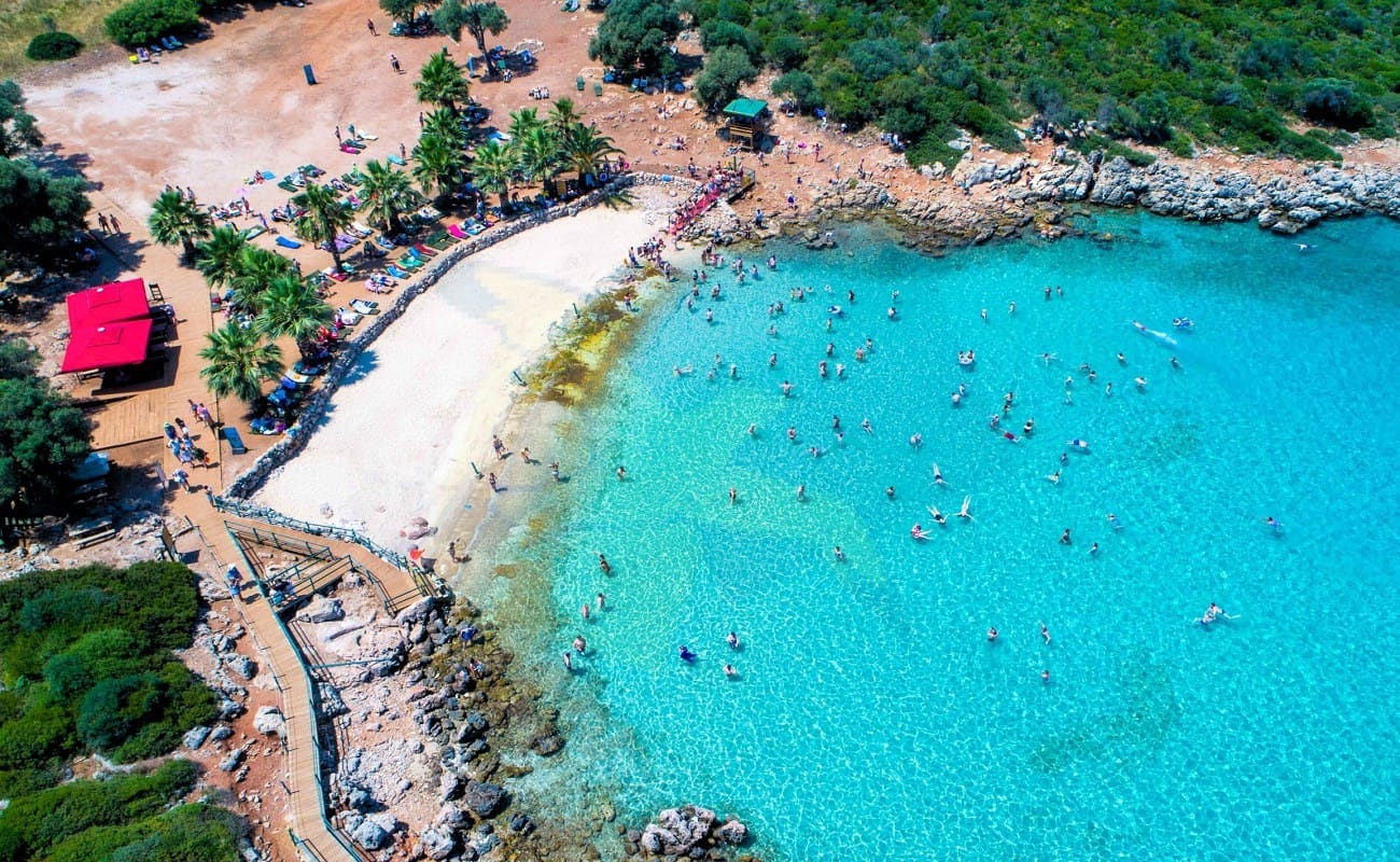 Cleopatra's Beach from Cleopatra Island in Marmaris